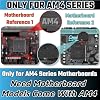 WenTigDY AM4 Backplate with Bracket,AM4 Backplane Mounting Hole Distance 3.51x2.13Inch CPU Heatsink Bracket Motherboard for AM4 Motherboard AMD Socket