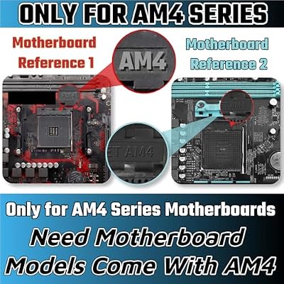 WenTigDY AM4 Backplate with Bracket,AM4 Backplane Mounting Hole Distance 3.51x2.13Inch CPU Heatsink Bracket Motherboard for AM4 Motherboard AMD Socket