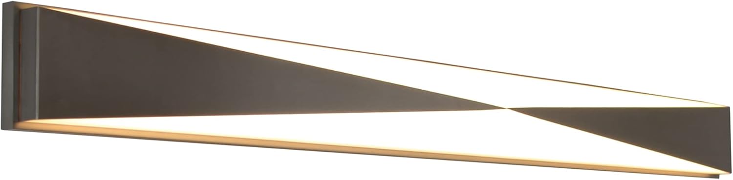 LED Vanity Wall Light in Satin Nickel Finish (46.5W - 37 in. W x 3.63 in. D x 4.5 in. H)