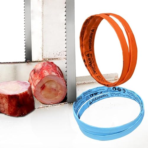 Anygkt 1750Mm 1Pc 1650Mm Meat And Bone Cutting Butcher, Band Saw Blade For Machine Electric Fast Cutting Frozen Meat Shop Band Saw Blade(1750Mm)