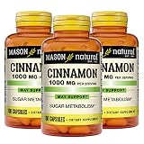 MASON NATURAL Cinnamon 1000 mg - Healthy Metabolism, Supports Heart and Circulatory Health, 100 Caps