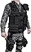 Loaded Gear Tactical Vest Light Outdoor Training Vest and Leg Platforms for Adults (Black)