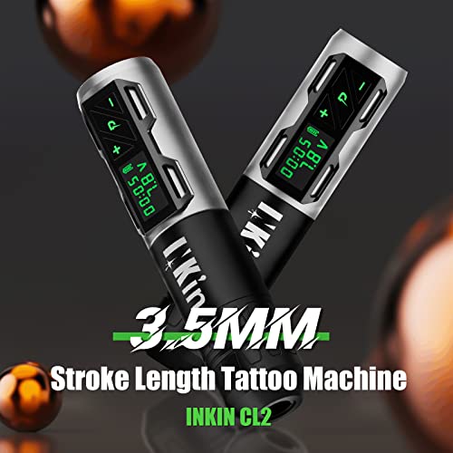 Inkin Cordless 2 Cl2 Silver Wireless Tattoo Machine Gun Pen Swiss Motor Led Display 1800 Mah Capacity Tattoo Supplies Cartridges Needles And Equipment … #TOP3
