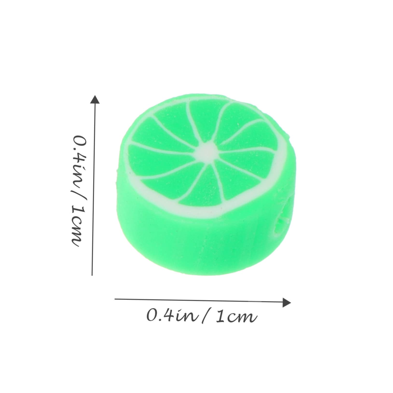 Uonlytech Abalorios De Frutas De Arcilla Polimérica Para Manualidades Diy Accesorios Para Pulseras Y Collares Para Adultos 100 Piezas*5