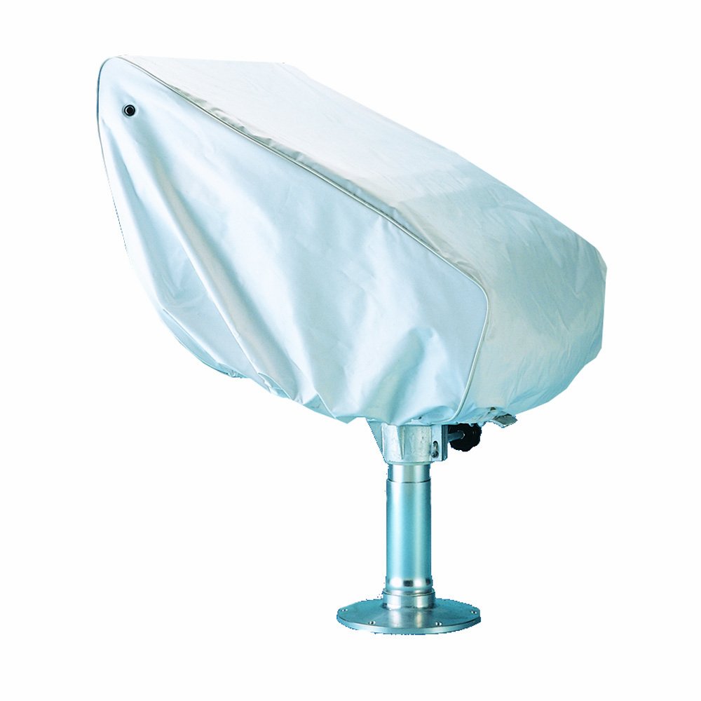 C.E. Smith Helm Chair Cover - Soft White Vinyl w/Vents
