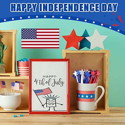 Crtiin 24 Pcs American Flag Ballpoint Pen Usa Patriotic Day Ink Pen Stars Retractable Pens 1 Mm Tip Black Ink Pen 4Th Of July Pens For Independence Day Veteran Swat Souvenir Party Favor #TOP5