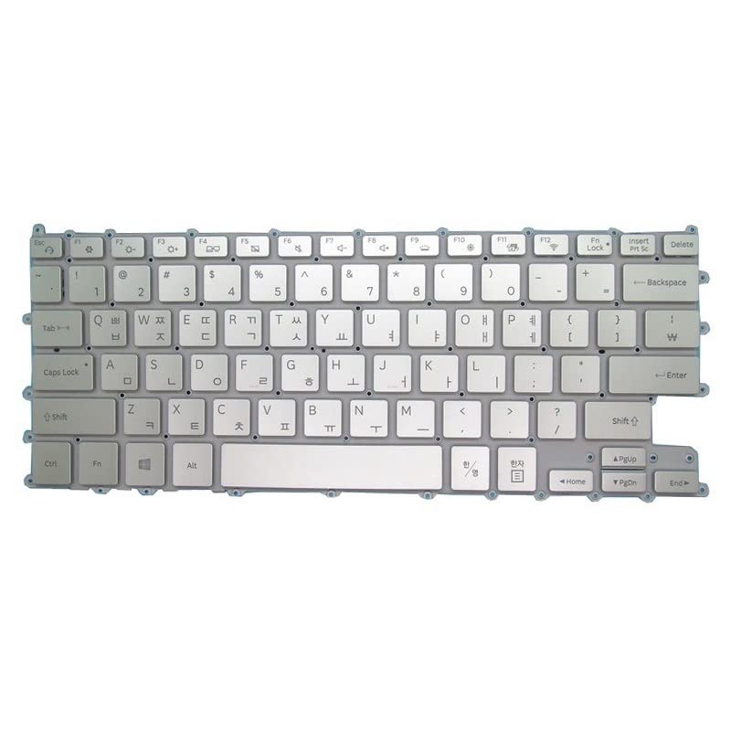 Laptop Keyboard for Samsung NT900X3U 900X3U Korea KR with Backlit Silver