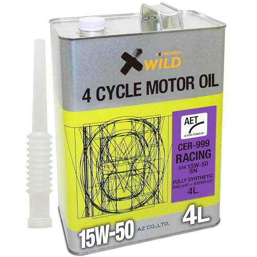 AZ(G[[bg) ԗp GWIC 4L 15W-50 SN 100%w PAO+GXe [CER-999/RACING AET] ԗp [^[IC 4֗p [VOIC EG844