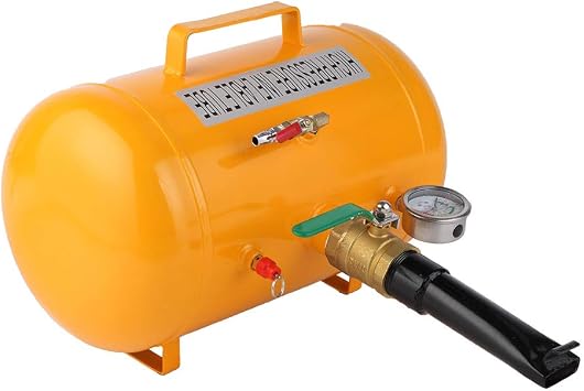 Bonnlo 5 Gallon Air Tire Bead Blaster Seater with Pressure Gauge & Handle,145PSI Seating Tool Inflator Tank, 85-116PSI Adjustable Pressure for Car Truck ATV, Jeep, Pickup, Yellow