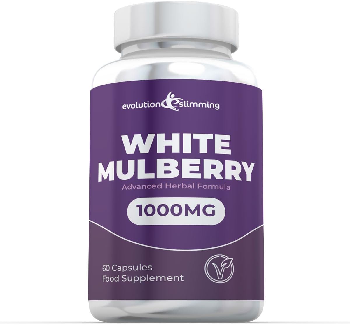 White Mulberry Leaf Extract 500mg, 60 Capsules, Evolution Slimming