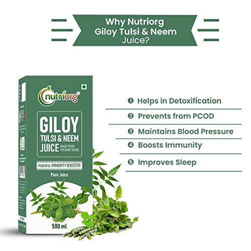 Image of nutriorg Immunity Booster Kit Pack (Giloy Amla Juice 500ml, Giloy Neem&Tulsi Juice 500ml & Immunity Booster Juice 500ml) Pack of 3