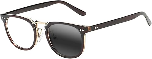 Miniatura 1 de SightPerk Transition - Lentes de lectura con remaches y marco ovalado para hombre con fotocromático progresivo multifocal para lectura UV400