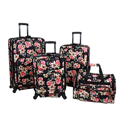 floral hard shell suitcase