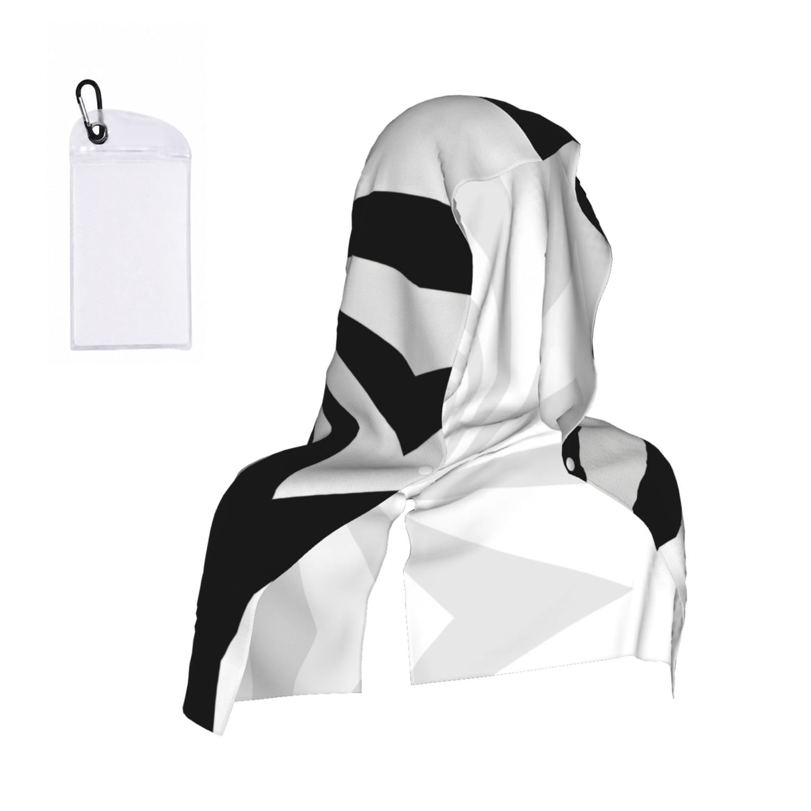 CNTDBU Infinite Spiral Vortex Cooling Towel Hooded-Instant Chill Neck Cover for Sports, UV Cooling Rag for Running Gym