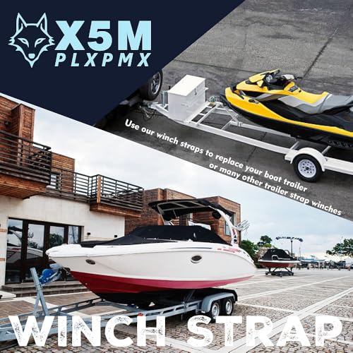 image for Boat Winch Strap with Hook Replacement, 2