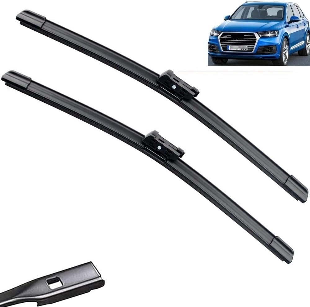 MadongJ Windshield Windscreen Wiper Blades for Audi Q7 4M 2016 2017 2018 2019 2020 2021, Replacement Blades All-Weather Performance Streak-Free Windshield Wipers