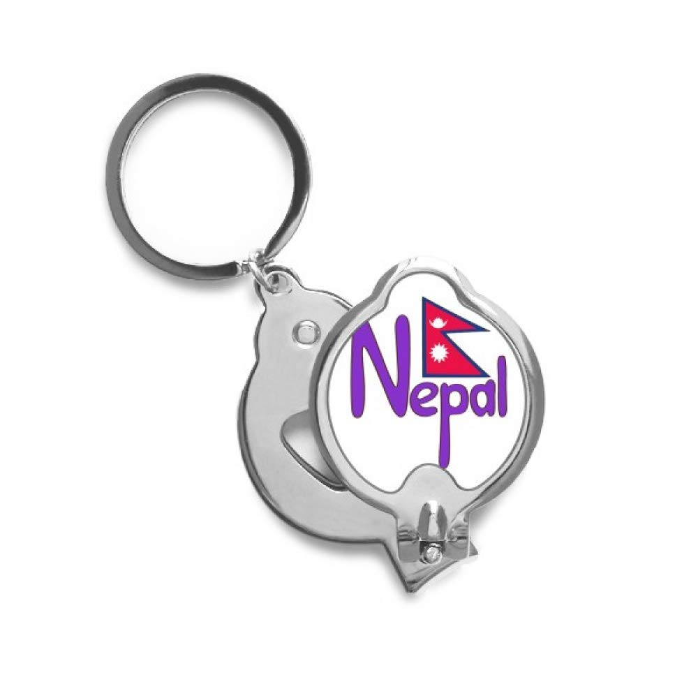 Népal drapeau national coupe-ongles compact DIYthinker violet - 4