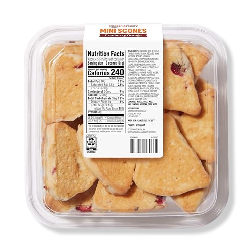 Amazon Grocery, Cranberry Orange Mini Scones, 10 Oz, Frozen - Thumbnail 3