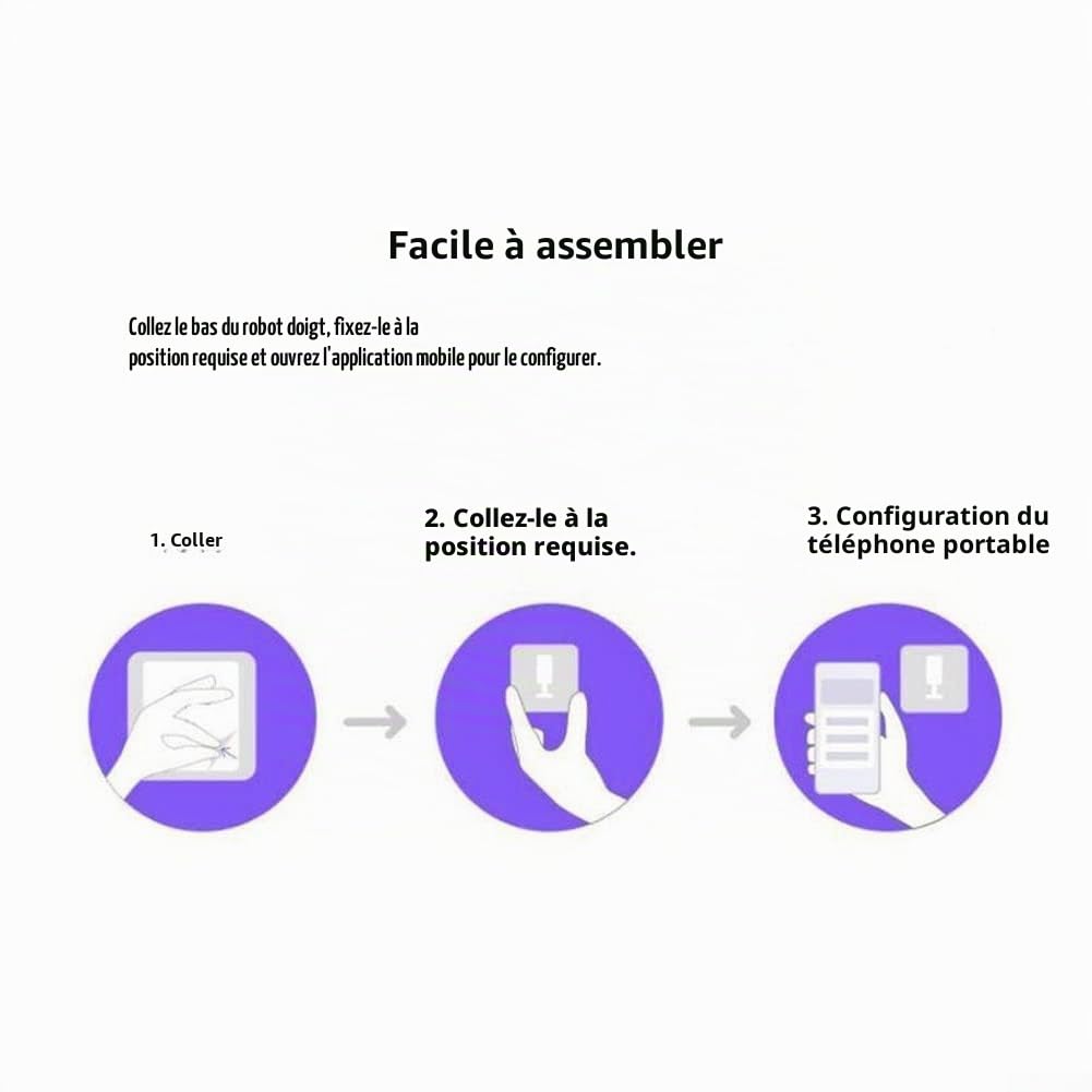 Fingerbot Plus, mise à niveau sans fil avec interrupteur de contrôle tactile compatible