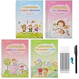 VLOJELRY Handwriting Practice Copybook for Kids - The Print Handwriting Workbook - Reusable...