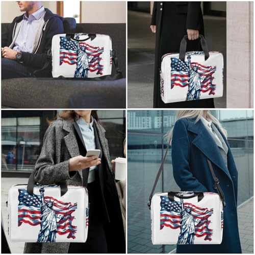 Bolso para laptop 15.6-16 pulg con arte USA miniatura 2