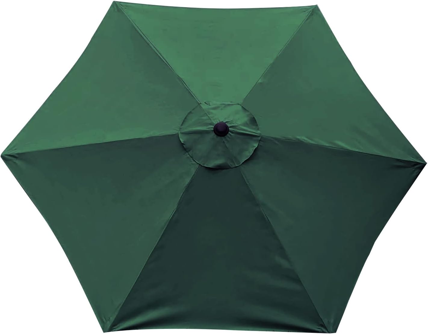 LiveGo 6.5ft Patio Umbrella Replacement Canopy Market Umbrella Top Outdoor Umbrella Canopy with 6 Ribs (dark green, 9.8ft/8 ribs)