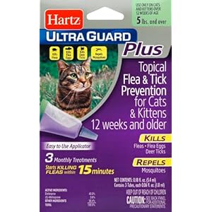 Hartz UltraGuard Plus Drops for Cats, Over 5-Pound