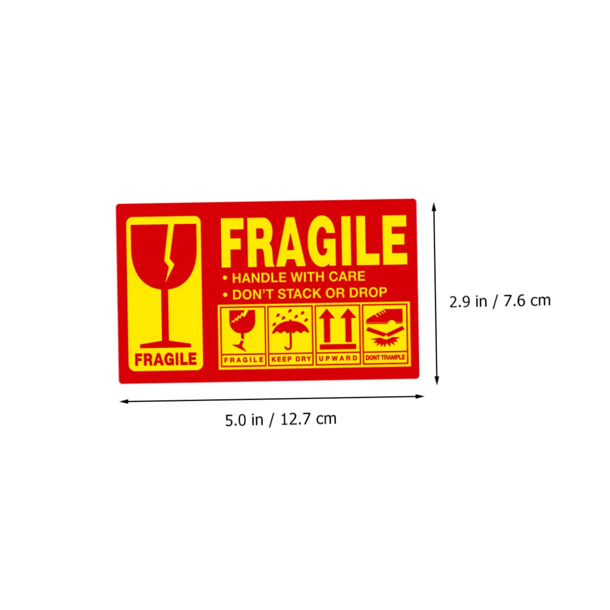 Etichette Fragile Adesive per Spedizione Etichette Avvertimento Fragile Adesivi Fragili per Imballaggio di Cura per Prodotti Fragili Adesivo per Confezione