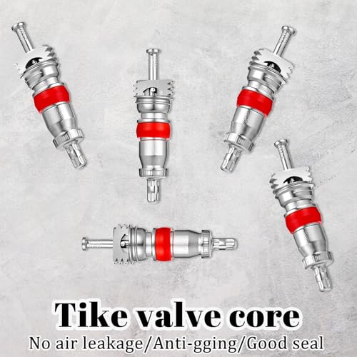 Image of 100Pcs Tyre Tire Valve Cores Replacement, Standard Valve Stem Core Part, Tire ValveStems Standard ValveCore, Universal for Most Models of Cars, Trucks, Motorcycles and Bicycles