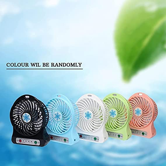 Image of DAYBETTER Portable Mini USB Pocket Fan 3-Level Speed Adjustable Electric Cooling Desktop Fan with Rechargeable Battery