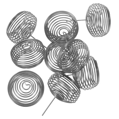 BCOATH 10 pezzi Fertilizzante in Acciaio Inossidabile per Bonsai Cestini Concime Granulare Anti-bruciatura Radici Accessori Giardinaggio per Piante in Vaso Balcone e Giardino Esterno