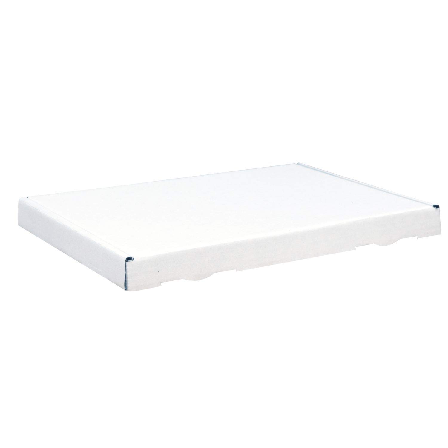 smiley pack 200x Großbriefkartons 230 x 160 x 20 mm weiß DIN A5 B5 stabiler Versandkarton Postkarton Faltschachtel für Warensendung, Büchersendung und Großbrief mit Steckverschluss (200 Stück)