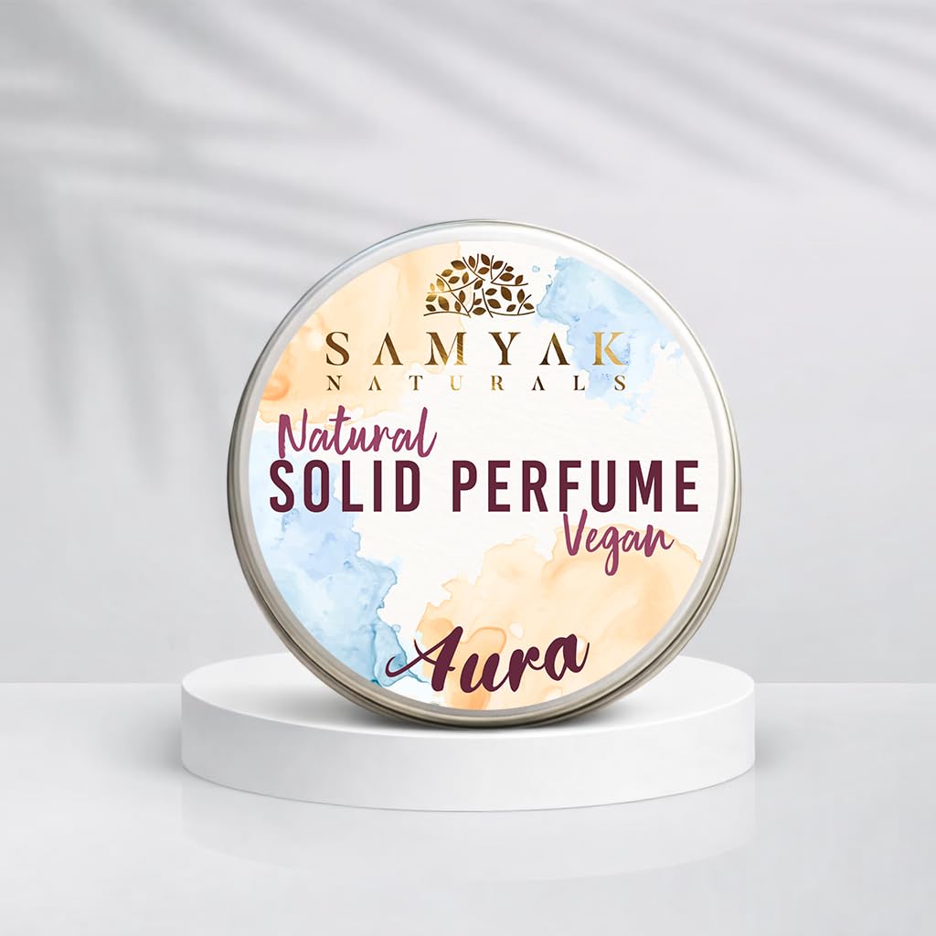 Aura Vegan Solid Perfume for Man, Pocket Friendly Strong & Long Lasting Goodness Of Jojoba Oil & Candelilla Solid Perfume for Women, 10g | Best for Traveling | Gifting Pack (10 Gm)