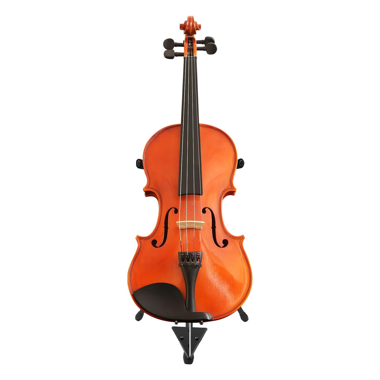 Cello-Ständer aus Eisen, höhenverstellbar 74-120 cm, stabile dreieckige Struktur, zusammenklappbares und rutschfestes Design, ideal für Zuhause, Schule, Konzerte und Orchester