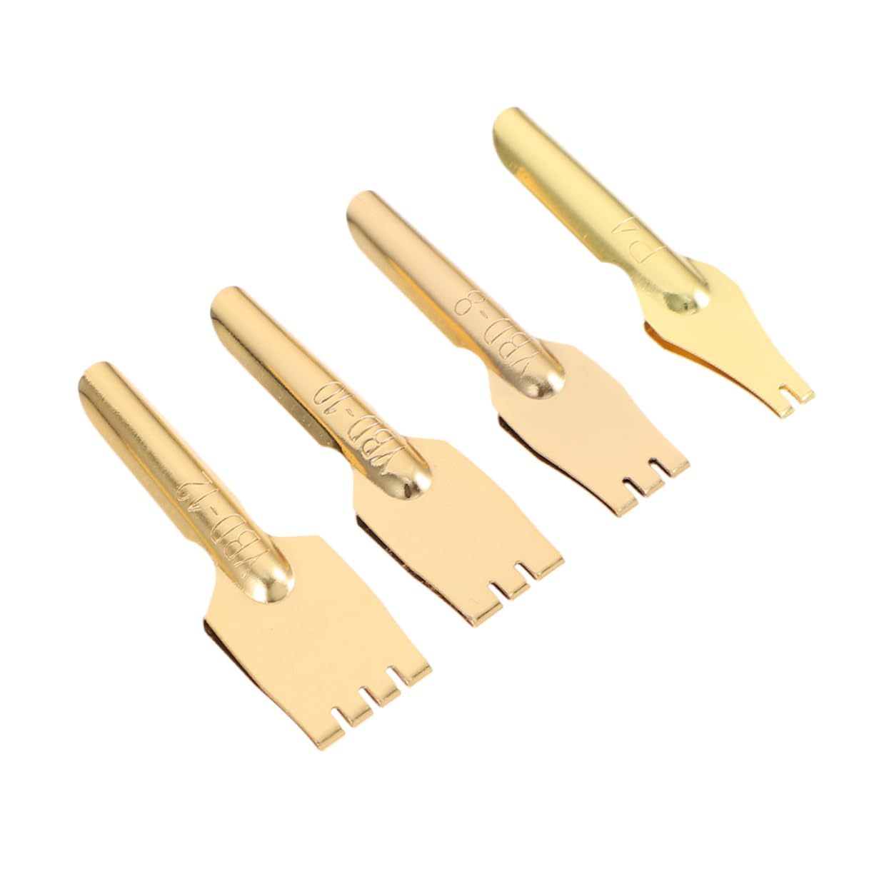 VILLCASE 4pcs Calligraphy Pens Replacement Tips Nibs En Nibs for Calligraphy Ink Pens for Drawing Drawing Tools Brass Golden