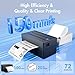 Bluetooth Thermal Shipping Label Printer: 4x6 Wireless Label Maker with Tape for Small Business - Compatible with iPhone, Android, Windows & Mac, Widely Used for USPS UPS Ebay Amazon Shopify Etsy