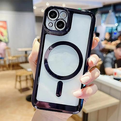 Coque antichoc iPhone 14 Plus transparente avec charge sans fil magnétique