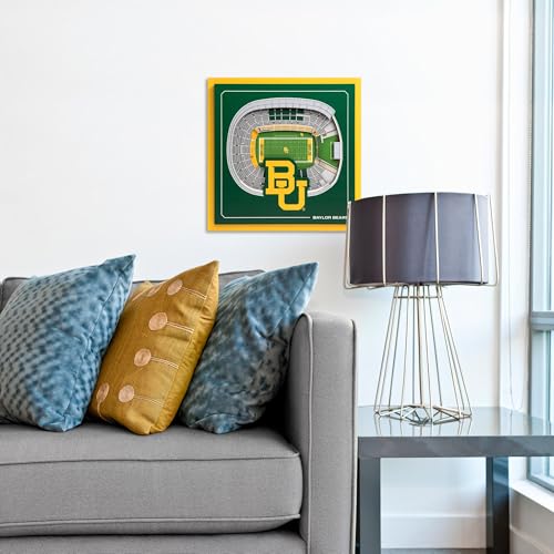 Image of YouTheFan Officially-licensed NCAA Stadium Series 3D Wall Art - multi-layer team stadium replica, detailed sports fan gift, indoor decor