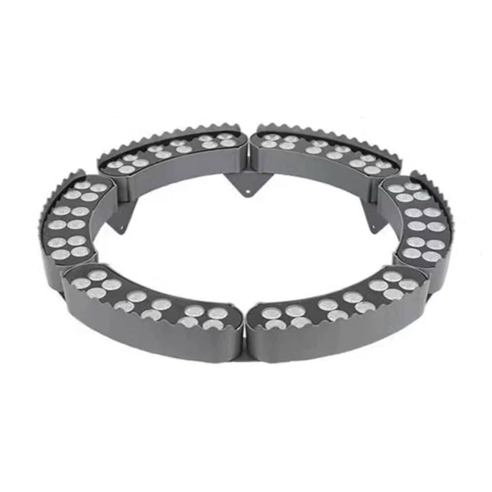 Generisch Lampa ogrodowa LED, 24 V, niskonapięciowa lampa pierścieniowa LED z palmą – wodoodporny reflektor krajobrazowy do ogrodów i willi, 6 zielonych reflektorów do oświetlenia zewnętrznego drzew i