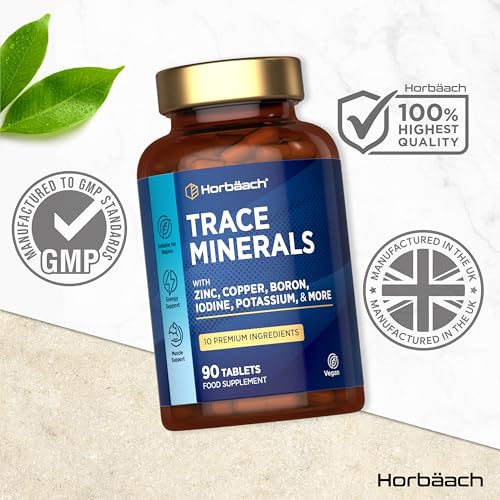 Trace Minerals Complex | 10 Premium Ingredients - Zinc, Iodine, Selenium, Boron, Potassium, Copper & More! | Multi-Mineral Supplement | 90 Vegan Capsules | by Horbaach - Image 6