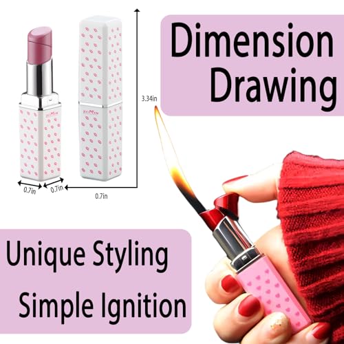 Encendedor Butano Femenino Llama Suave Estilo Lápiz Labial miniatura 5