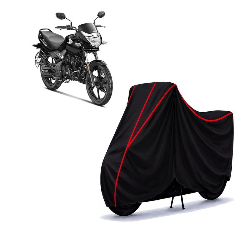 Image of Unicorn STD Water Resistant Bike Cover for All Motorcycles & Rain | Heavy Duty Taffeta Fabric | UV Protection, Dustproof, Scratchproof | All Weather Two Wheeler Body Cover with Elastic Bottom