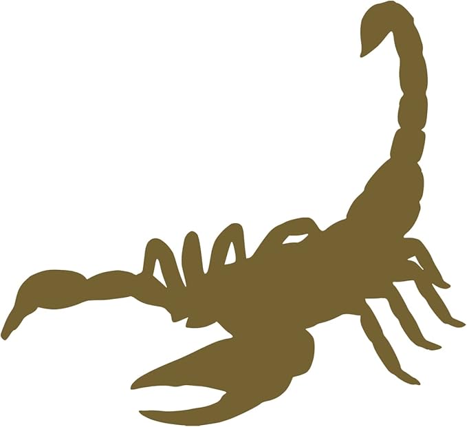 Scorpion Silhouette Scorpio Car Vinyl Decal Water Bottle Tumbler Vehicle Sticker