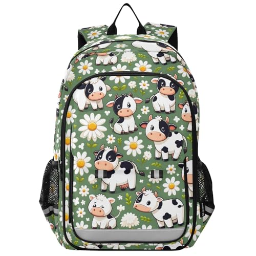 Sac à dos motif vache avec bretelles confort pour soulager le dos