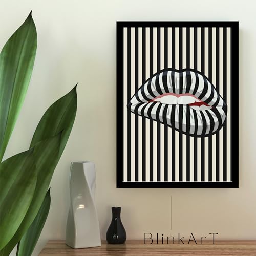 Image of BLINKART Trendy Abstract Wall Art Painting Print Design | Aesthetic Wall Decor Photo Artwork Frame Decoration Hanging For Home Bedroom Living Room Office Wall Decor | T056 | 13x10 Inches