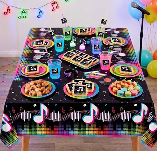 Image of Music Note Disco Party Cookies Individually Wrapped 24 Pack