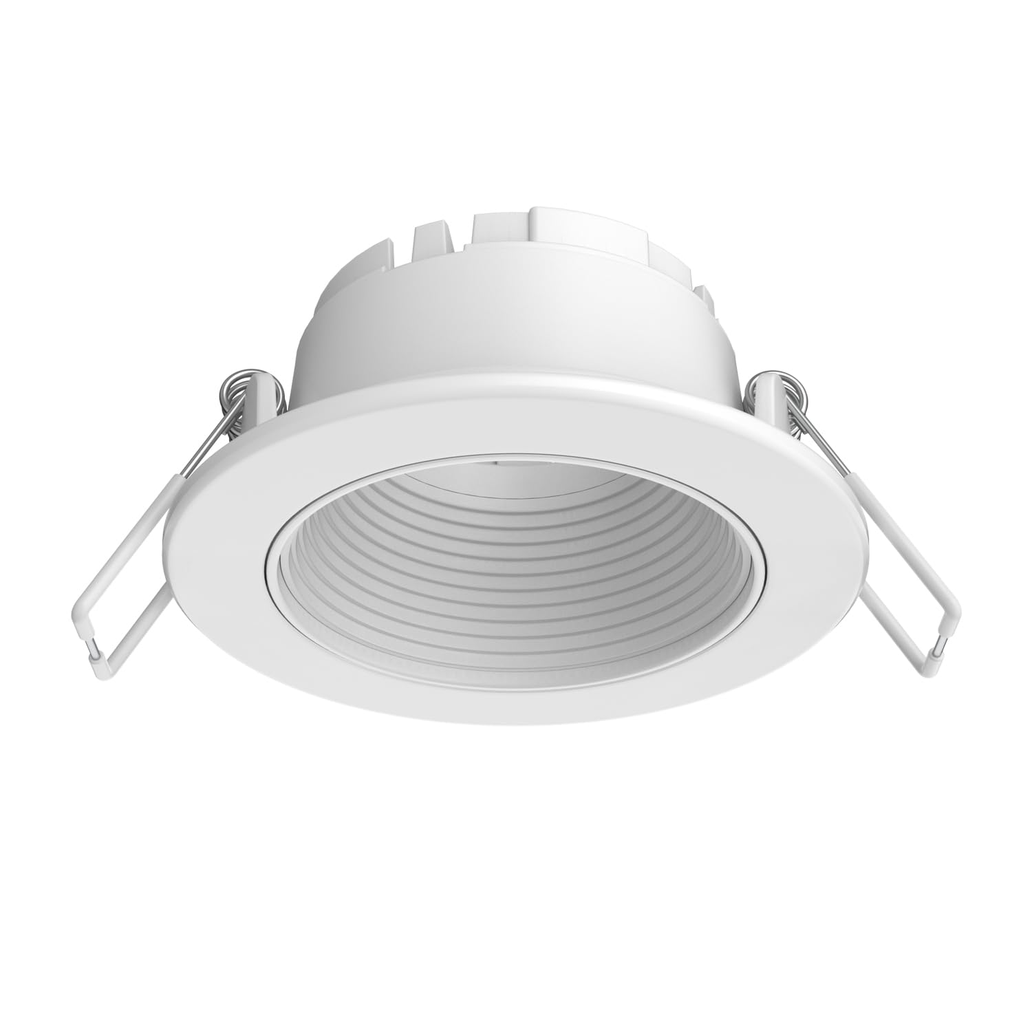 TRAXON LUXPOINT® Aro Circular Orientable Blanco DT006 para bombilla LED GU10 Marco de Bombilla Aluminio+PC corte techo Ø75mm (Pack 10 und)