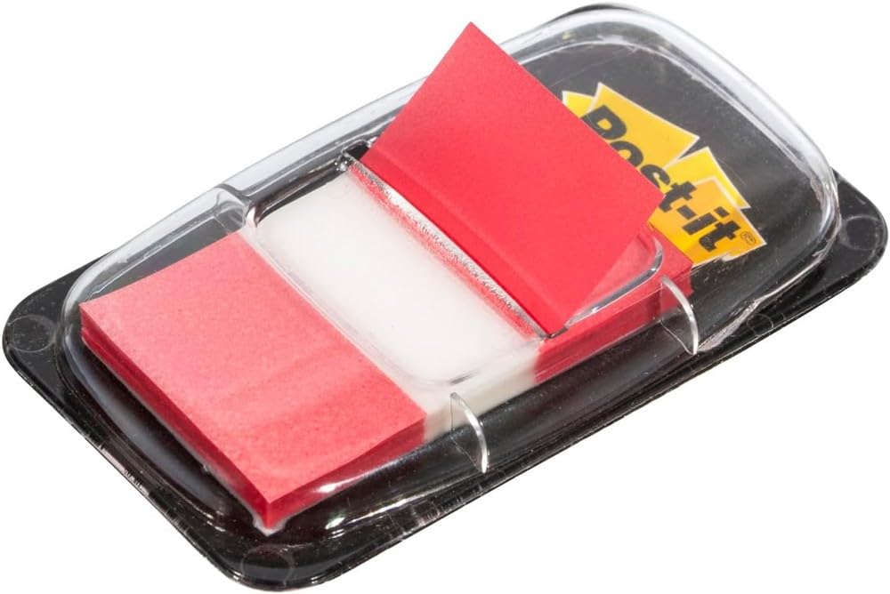 Post-It Index Marcadores Adhesivos, Medio, Colores Surtidos, 25.4 mm x 43.2 mm, 50 Marcadores/Dispensador, 8 Dispensadores + 4 GRATIS