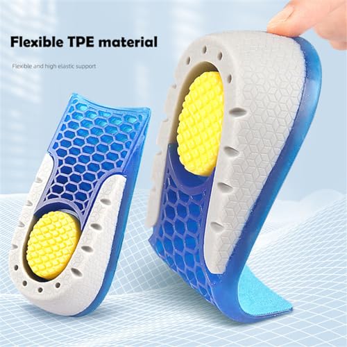 Plantillas elevadoras de altura 1 par para hombre y mujer miniatura 6