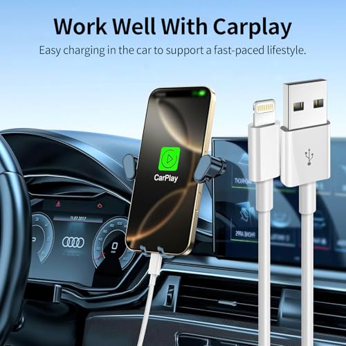 3Pack iPhone Charger Cable 3FT/0.9m Apple MFi Certified, USB A to Lightning Cable iPhone Fast Charger Cable Apple Charging Cord for iPhone 14 13 12 11 Pro Max XS XR X 8 7 6 Plus SE iPad - Image 5